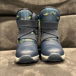 Carters Kids Dinosaur Print Blue Boots